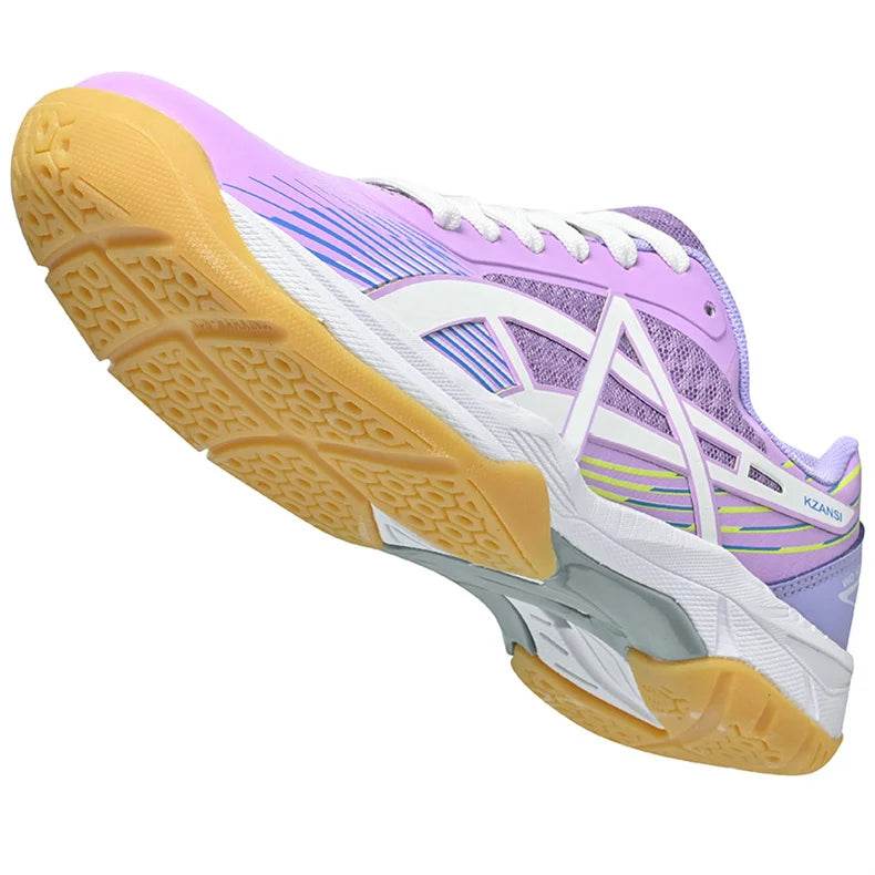 Professional Badminton Shoes Men Women Fashion Purple Badminton Sneakers Non-Slip Table Tennis Shoes Men Indoor Volleyball Shoes - KICKSTART