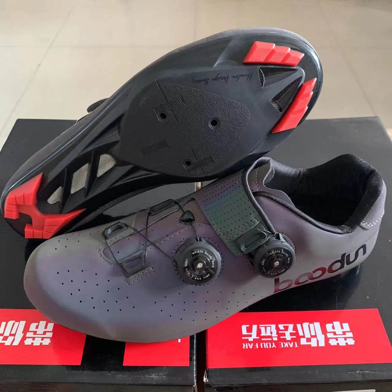 Boodun Cycling Shoes Man MTB Professional Road Bicycle Mountain Bike Racing self-locking shoes sneakers sapatilha ciclismo mtb - KICKSTART