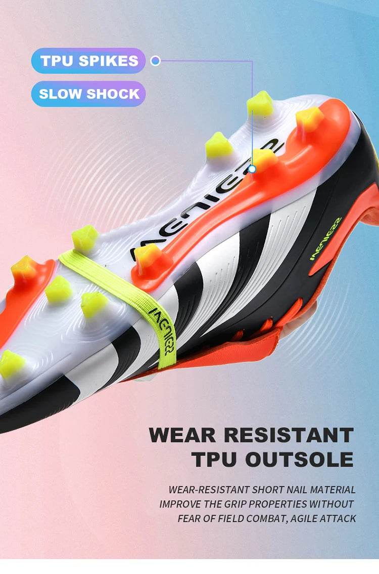 Pink Soccer Shoes For Men Indoor Training Football Boots Men Professional Soccer Cleats Men Futsal Shoe botas de fútbol - KICKSTART