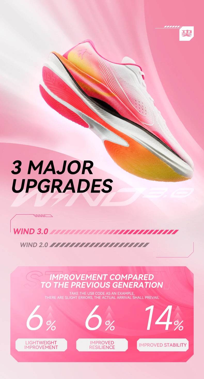 QIAODAN Strong Wind 3 Professional Marathon Race Men's Middle School Test Physical Training Sport Running New Shoes QDB023252298 - KICKSTART