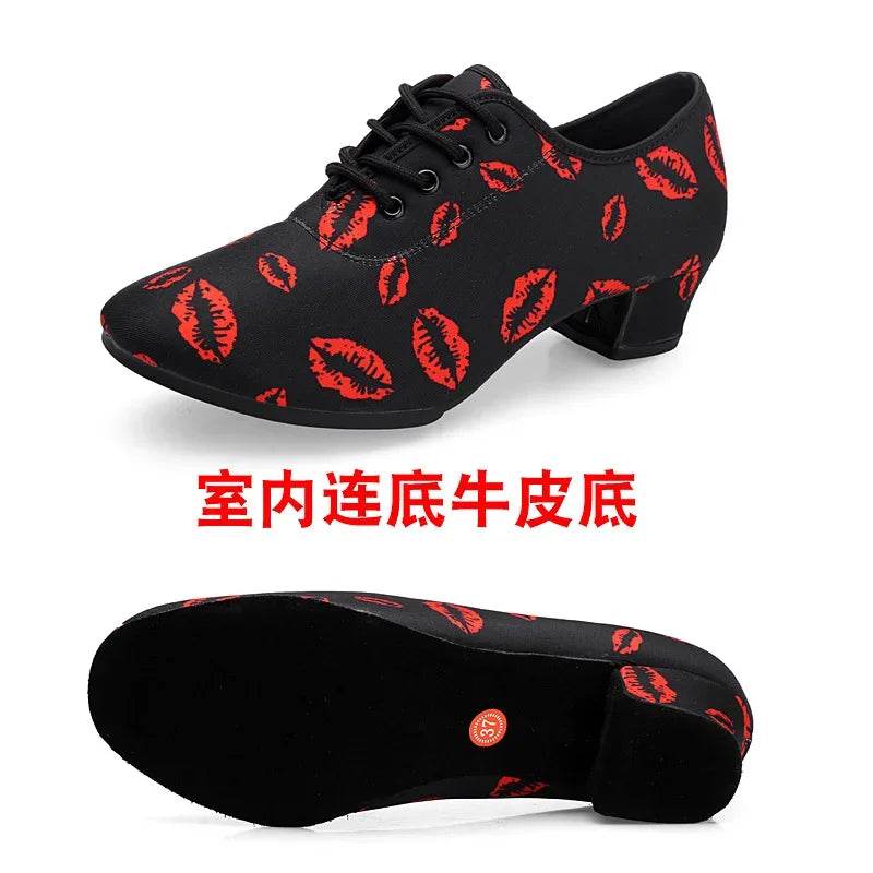 Soft Sole Unisex Dance Shoes for Men Women Girls Ballroom Dancing Modern Tango Jazz Performance Practise Salsa Shoes - KICKSTART