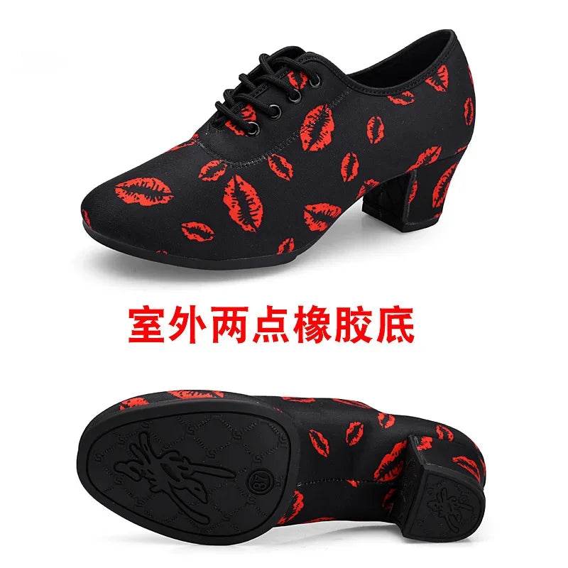 Soft Sole Unisex Dance Shoes for Men Women Girls Ballroom Dancing Modern Tango Jazz Performance Practise Salsa Shoes - KICKSTART