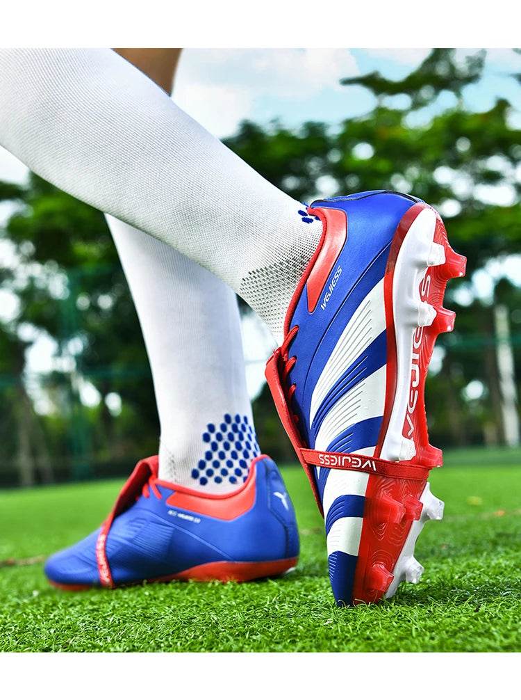 Pink Soccer Shoes For Men Indoor Training Football Boots Men Professional Soccer Cleats Men Futsal Shoe botas de fútbol - KICKSTART