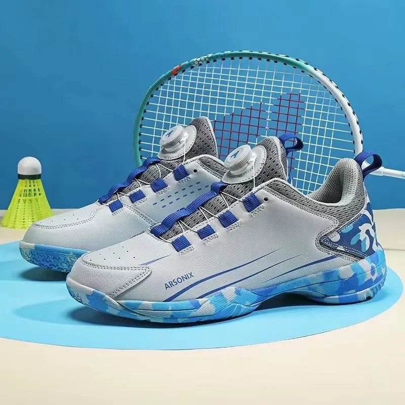 Badminton Shoes Mens Quick Lacing Indoor Sports Shoe Men Non-Slip Table Tennis Shoe Man Designer Sport Sneakers - KICKSTART