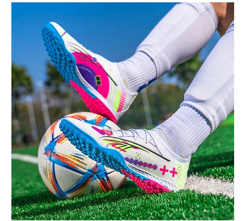 Men TF/AG Soccer Shoes Cleats Grass Training Comfortable Society Sport Wear Sneaker Football Shoes Top Quality Football Boots - KICKSTART