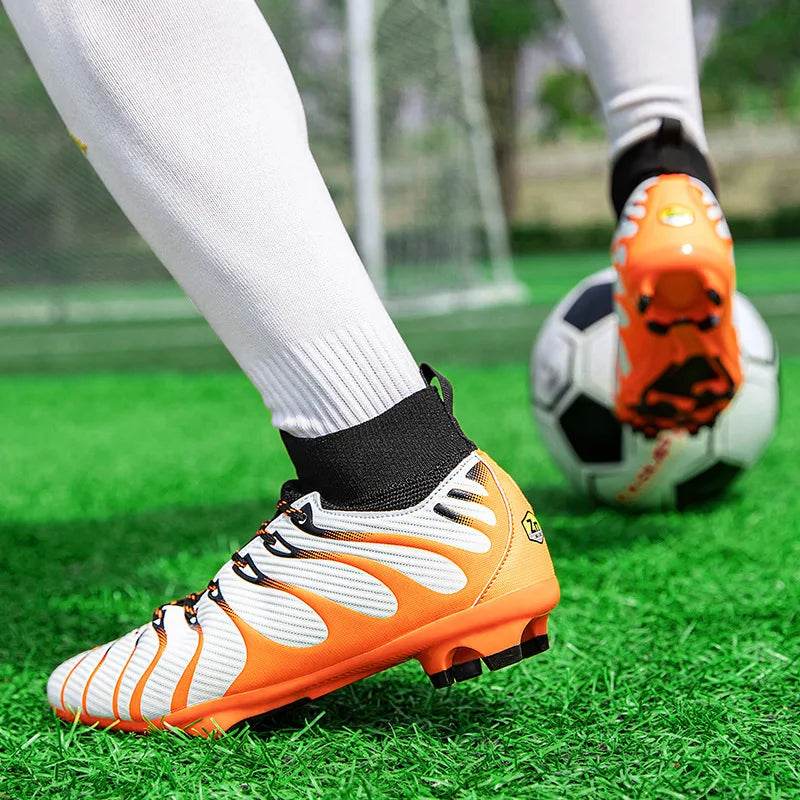 Men's Football Boots TF/FG Adults Soccer Shoes Professional High Quality Soccer Cleats Teenager Anti-slip Outdoor Sports Sneaker - KICKSTART