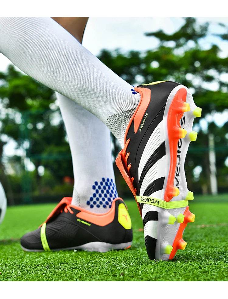 Pink Soccer Shoes For Men Indoor Training Football Boots Men Professional Soccer Cleats Men Futsal Shoe botas de fútbol - KICKSTART