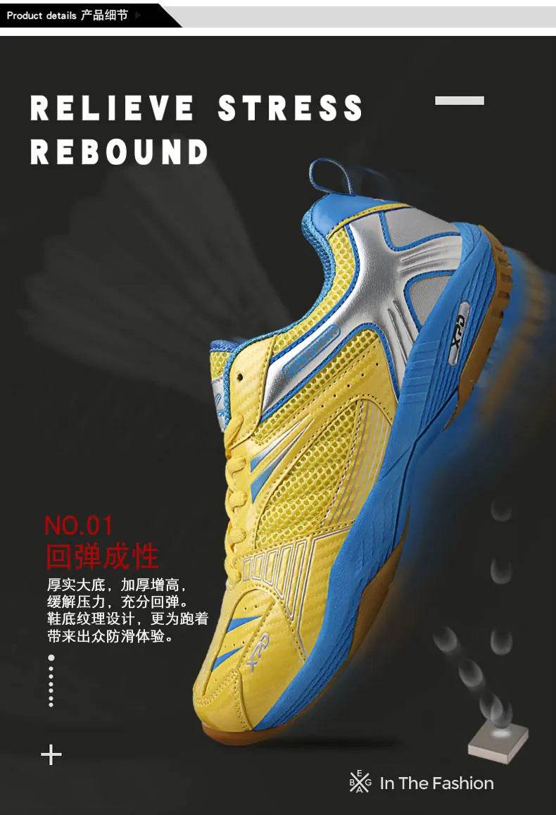 2024 New Men's and Women's Volleyball Shoes, Outdoor Fitness Badminton Shoes, Mesh Breathable Tennis Shoes, Sizes 36-45 - KICKSTART