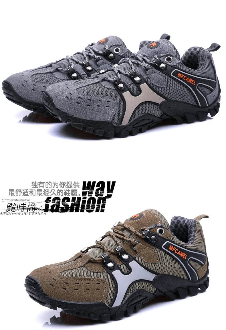 Hot Sale Brand Men Hiking Shoes Breathable Outdoor Mountain Trekking Shoes Men Climbing Hunting Sneakers Non-Slip Sport Footwear - KICKSTART