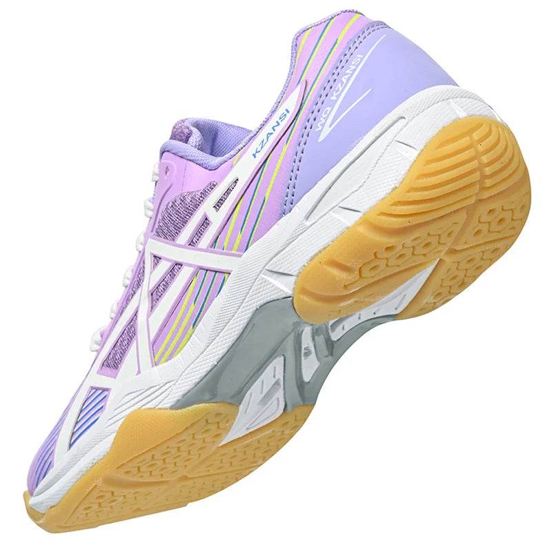 Professional Badminton Shoes Men Women Fashion Purple Badminton Sneakers Non-Slip Table Tennis Shoes Men Indoor Volleyball Shoes - KICKSTART