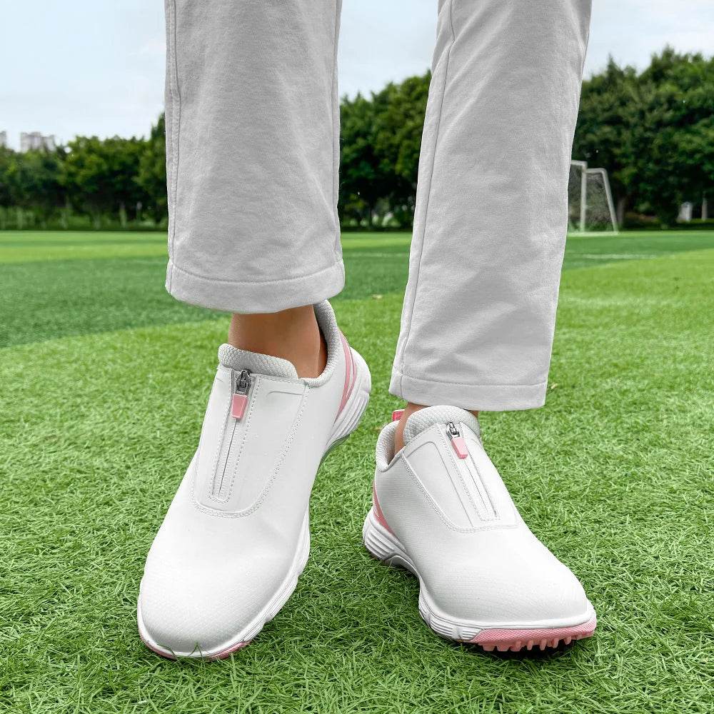 Women Spikeless Golf Shoes Professional Waterproof Golf Sneakers Comfortable Gym Sneakers - KICKSTART