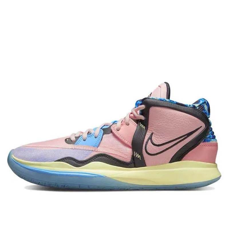 Nike Kyrie 8 Infinity round toe shock-absorbing slip resistant and durable mid top basketball shoes for both men and women - KICKSTART