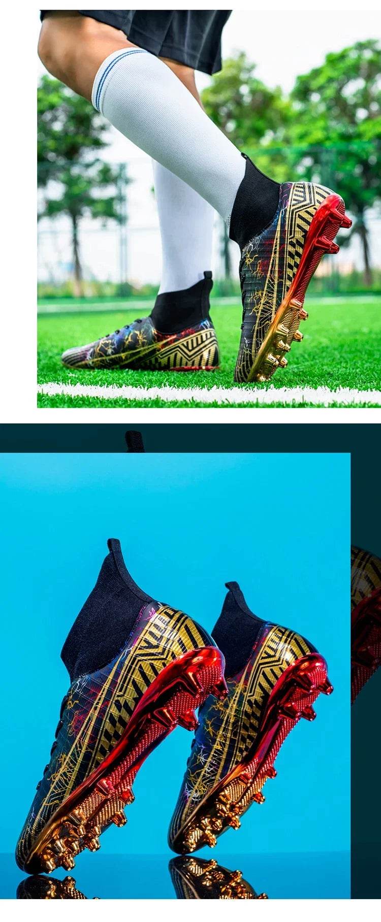 Football Soccer Shoes Sports Shoes for Boys Professional Youth Football Shoes for Men's Casual Sneakers Men Zapatos De Futbol - KICKSTART