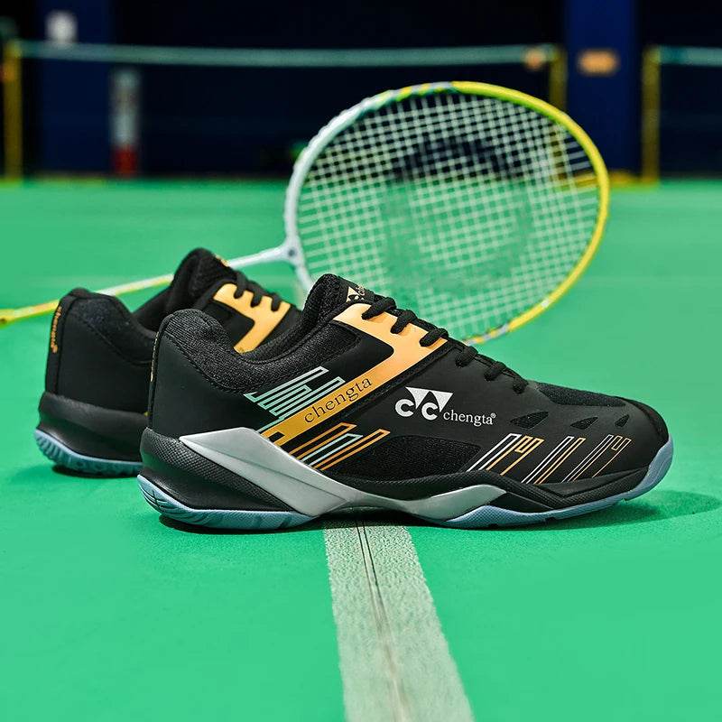 Men Tennis Lightweight Carbon Plate Badminton Training Sport Shoes Outdoor Professional Volleyball Squash Athletic Sneakers - KICKSTART