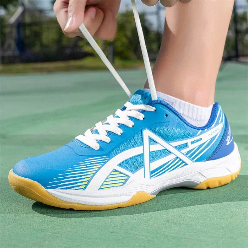 Professional Badminton Shoes Men Women Fashion Purple Badminton Sneakers Non-Slip Table Tennis Shoes Men Indoor Volleyball Shoes - KICKSTART