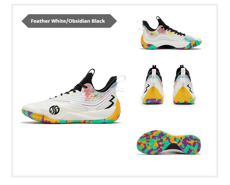 361 Degrees ZEN VI Men Professional Basketball Shoes Low-top Wearable Breathable Support Cushion Bounce Male Sneakers 572431108 - KICKSTART