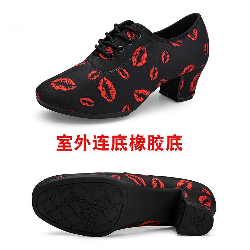 Soft Sole Unisex Dance Shoes for Men Women Girls Ballroom Dancing Modern Tango Jazz Performance Practise Salsa Shoes - KICKSTART