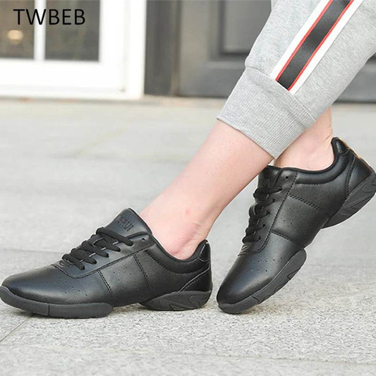 Women Dance Shoes Comfortable Soft Bottom Fitness Shoes Men Jazz Shoes Girl Professional Training Child Breathable Sneakers - KICKSTART