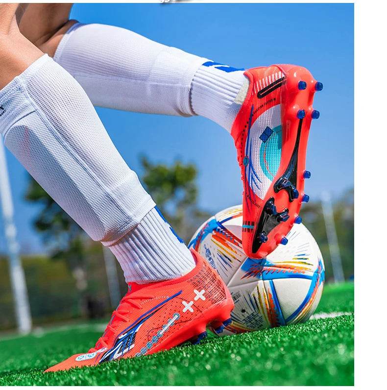 Men TF/AG Soccer Shoes Cleats Grass Training Comfortable Society Sport Wear Sneaker Football Shoes Top Quality Football Boots - KICKSTART