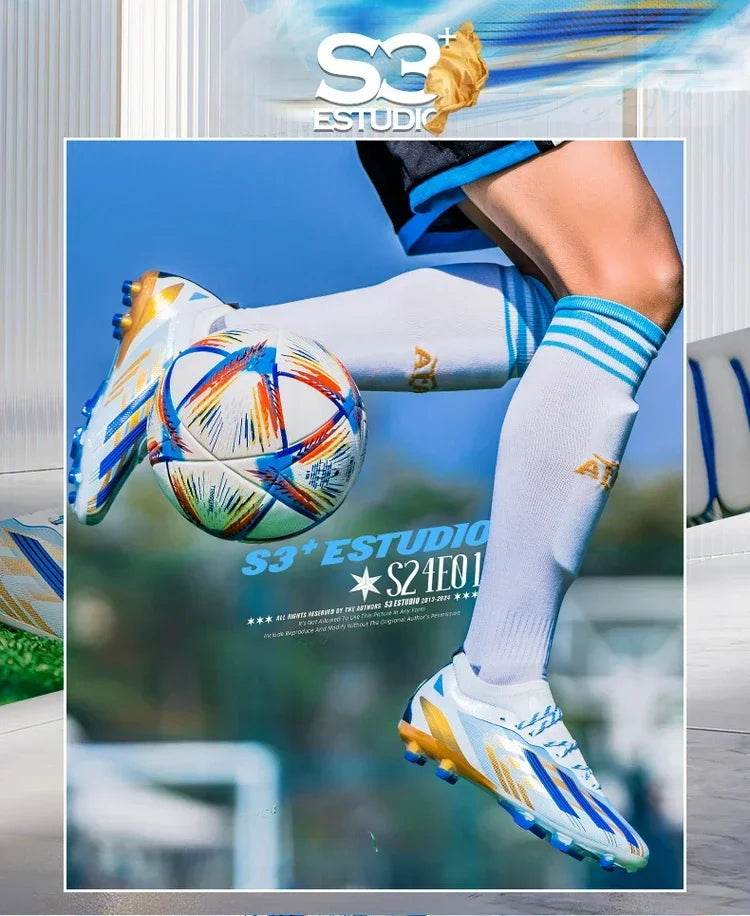 Original New Men Football Shoes Professional Grass Training TF/FG Soccer Shoes Society Cleats Indoor Fast Football Field Boots - KICKSTART