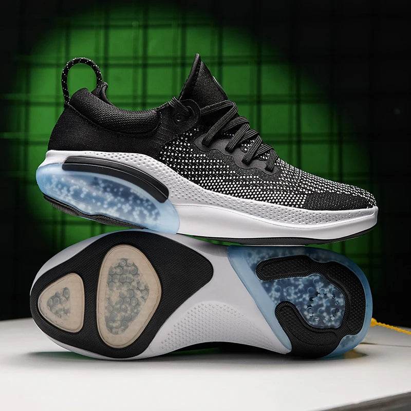 Men Shoes with Luxurious Design Breath Mesh Sneakers Thick Sole Cushioning Couple Casual Shoes Women Outdoor Fitness Runn Shoes - KICKSTART