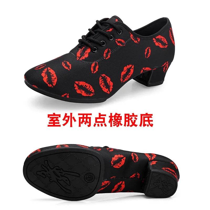 Soft Sole Unisex Dance Shoes for Men Women Girls Ballroom Dancing Modern Tango Jazz Performance Practise Salsa Shoes - KICKSTART