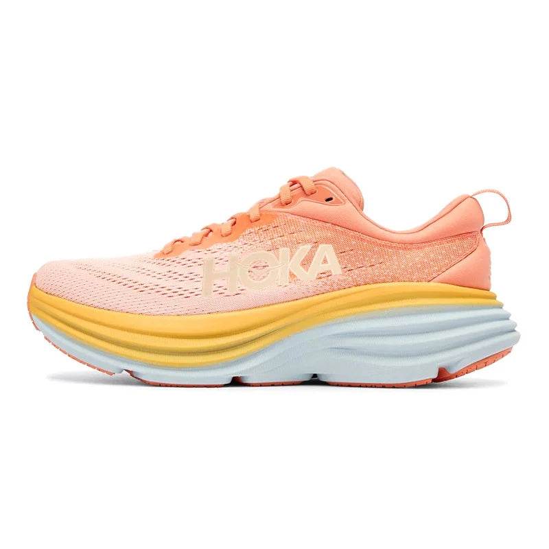 Hoka One One Sport Running Shoes Bondi8 Anti Slip Cushioning Road Runs Shoes Men Sport Shoes Lifestyle Outdoor Sneaker Women - KICKSTART