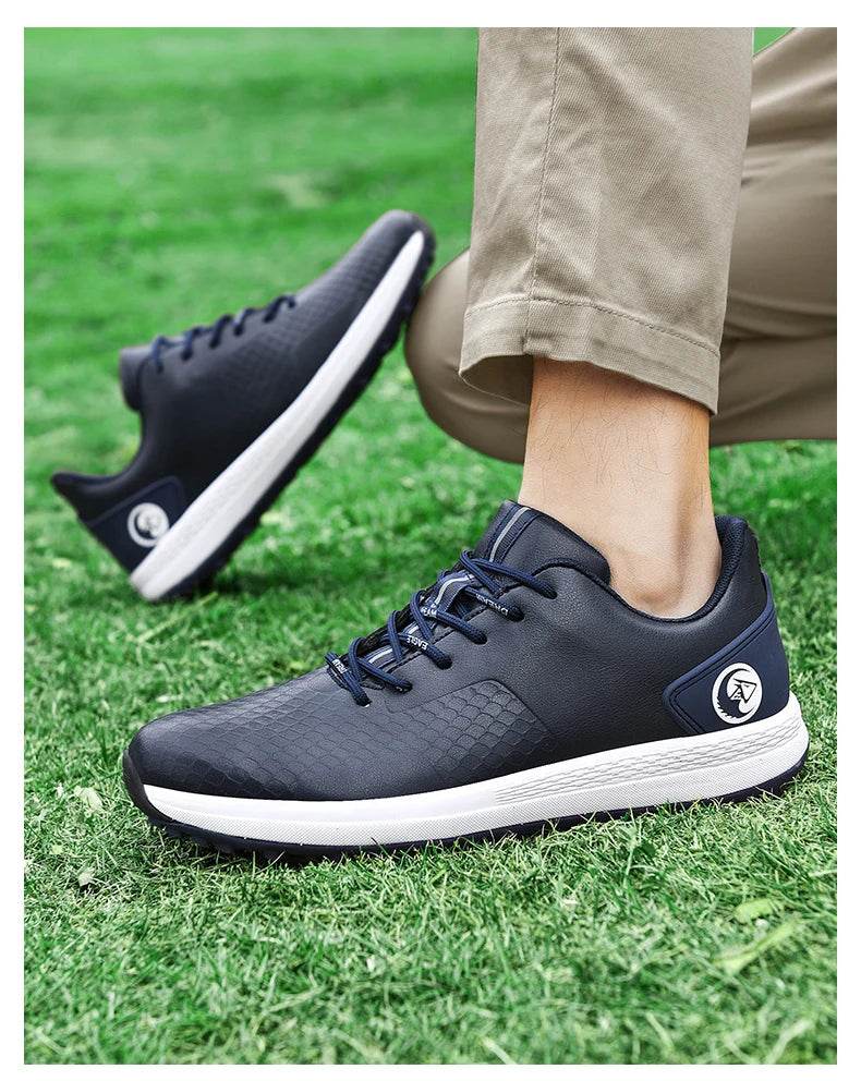 Professional Casual Golf Shoes Outdoor Waterproof Non-Slip Golf Sneakers Men Luxury Athletic Golfer Footwear Golfing Sport Shoes - KICKSTART