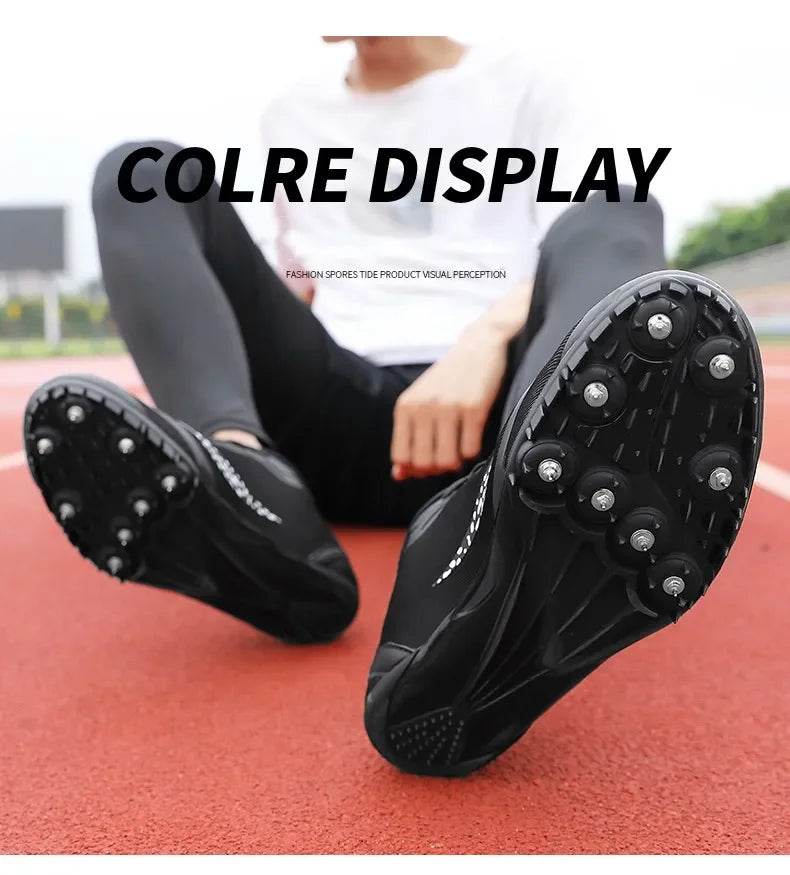 Track and Field Spikes Shoes for Men and Women, Professional Athlete, Running, Tracking, Nail Training, Sneakers - KICKSTART