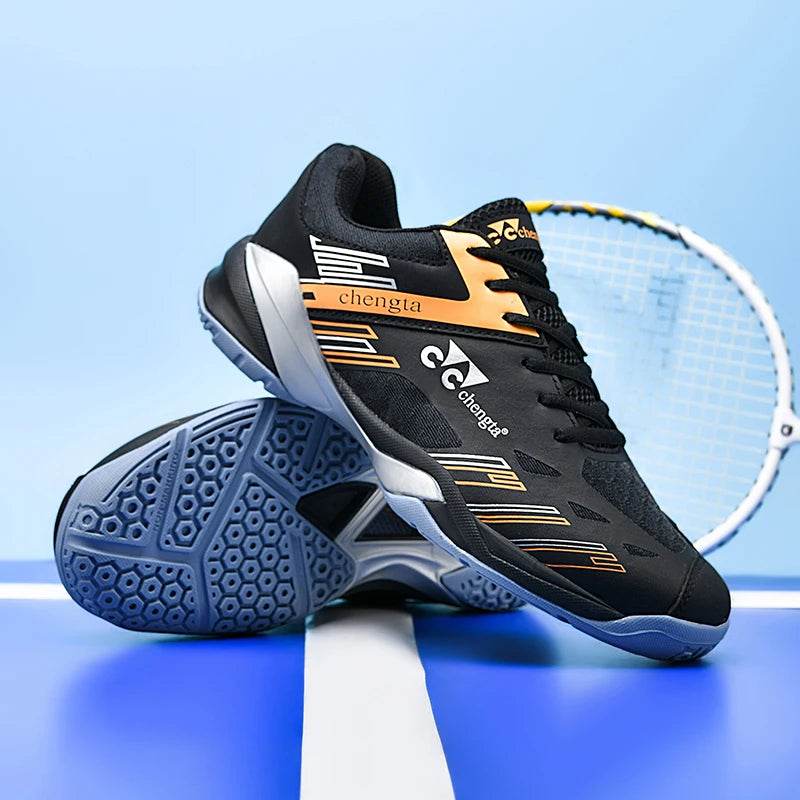 Men Tennis Lightweight Carbon Plate Badminton Training Sport Shoes Outdoor Professional Volleyball Squash Athletic Sneakers - KICKSTART