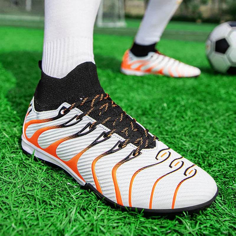 Men's Football Boots TF/FG Adults Soccer Shoes Professional High Quality Soccer Cleats Teenager Anti-slip Outdoor Sports Sneaker - KICKSTART