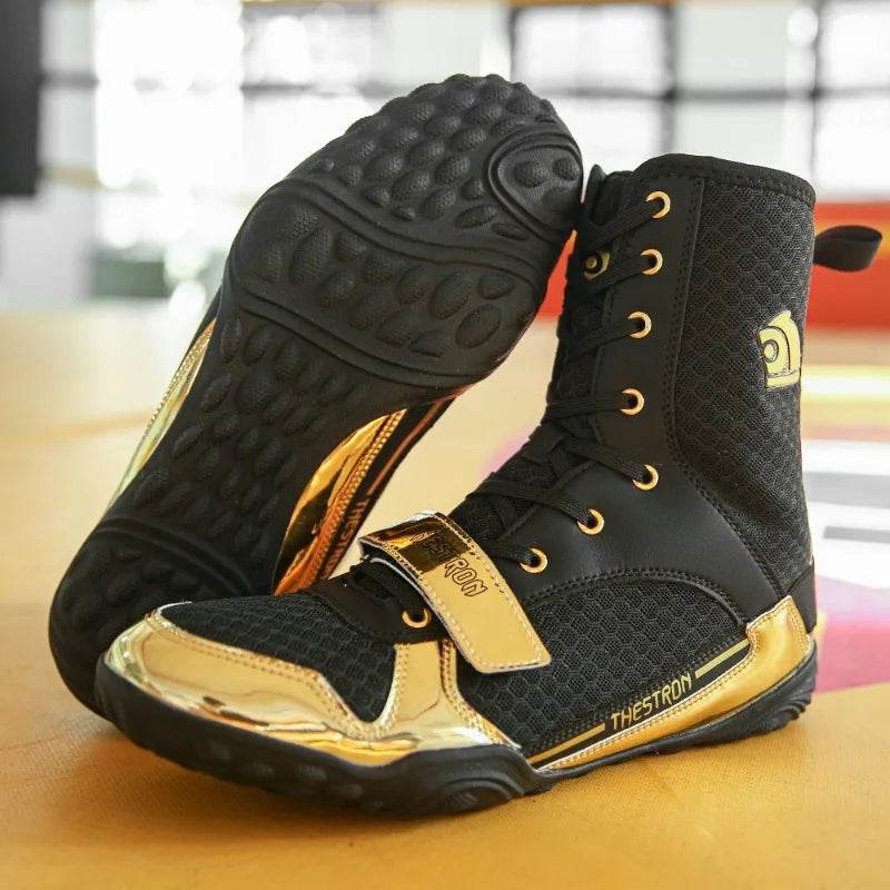 Professional Wrestling Boots Men Women Luxury Brand Boxing Sport Shoes Unisex Top Quality Gym Training Shoe Big Boy - KICKSTART