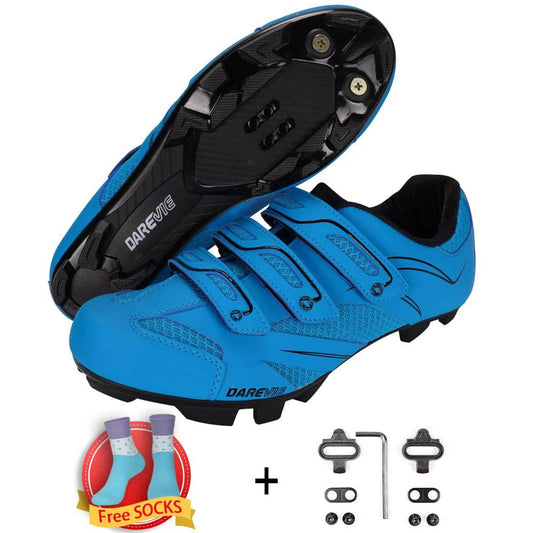 DAREVIE Cycling Shoes 2024 Newest MTB Self Lock Cycling Shoes Pro High Quality SPD Cleats Toe Cover Set Breathable Bike Sneaker - KICKSTART