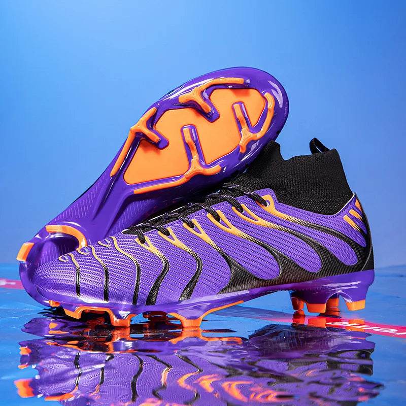 Men's Football Boots TF/FG Adults Soccer Shoes Professional High Quality Soccer Cleats Teenager Anti-slip Outdoor Sports Sneaker - KICKSTART