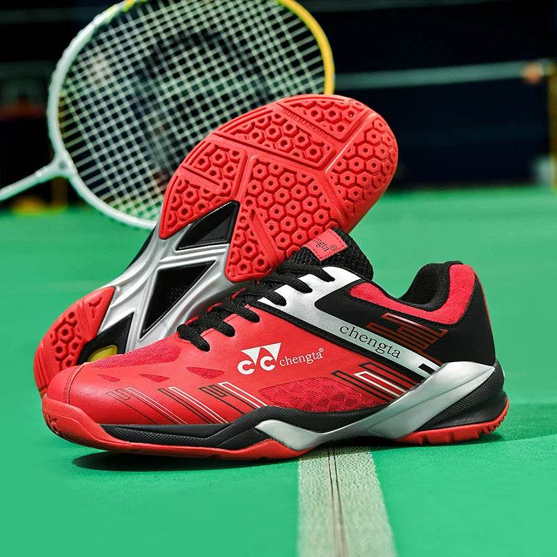 Men Tennis Lightweight Carbon Plate Badminton Training Sport Shoes Outdoor Professional Volleyball Squash Athletic Sneakers - KICKSTART