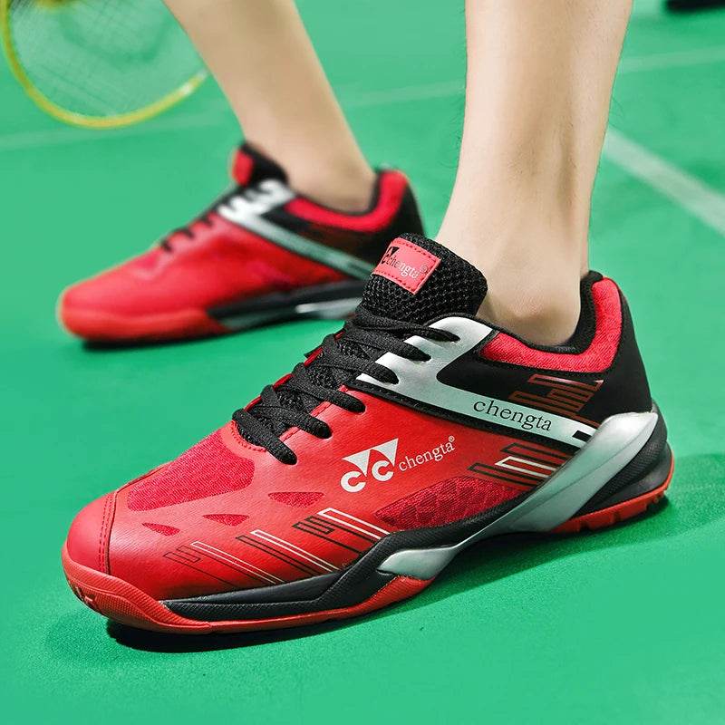 Men Tennis Lightweight Carbon Plate Badminton Training Sport Shoes Outdoor Professional Volleyball Squash Athletic Sneakers - KICKSTART