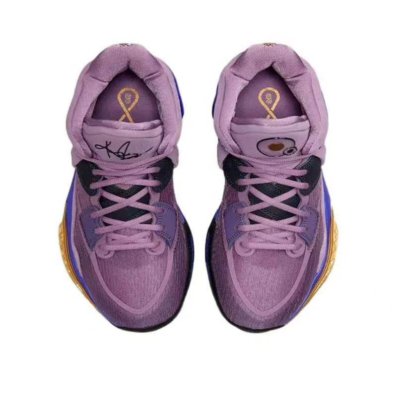 Nike Kyrie 8 Infinity round toe shock-absorbing slip resistant and durable mid top basketball shoes for both men and women - KICKSTART