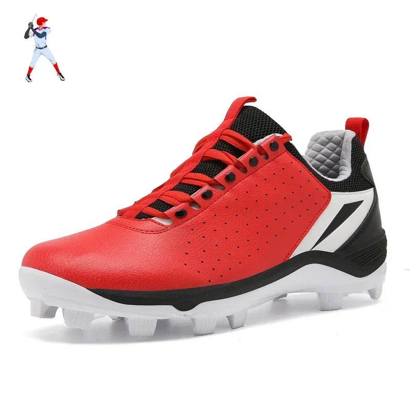 Professional Men's Baseball Shoes Training Long Spikes Softball Shoes Cleats and Turf Practice Shoes Beginners Baseball Sneakers - KICKSTART