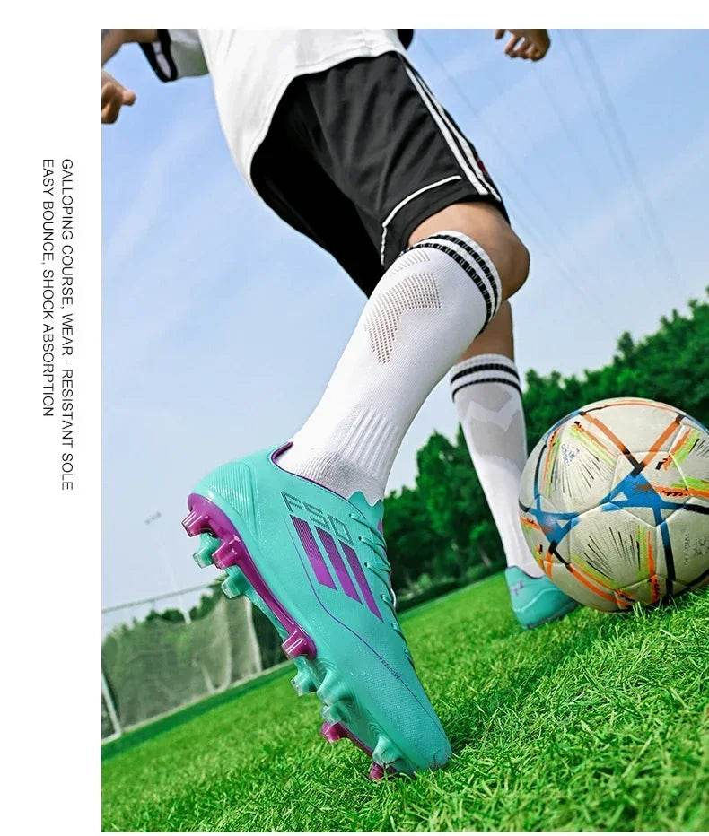 Men Soccer Shoes Society Professional Grass Training Original Football Shoes Cleats Indoor Fast Non Slip Football Field Boots - KICKSTART