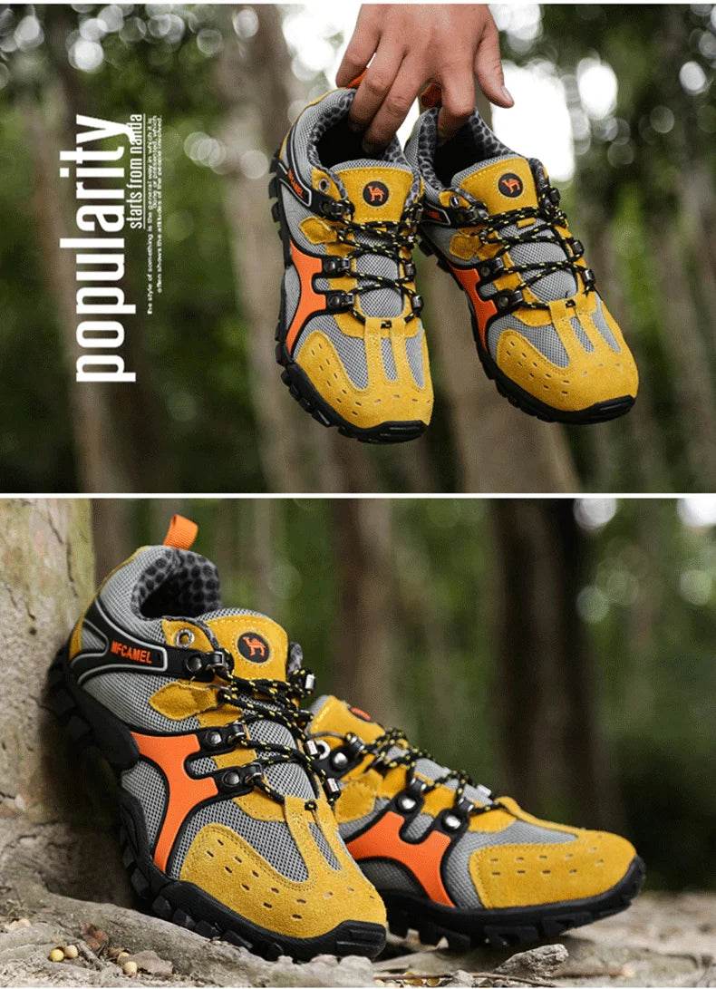 Hot Sale Brand Men Hiking Shoes Breathable Outdoor Mountain Trekking Shoes Men Climbing Hunting Sneakers Non-Slip Sport Footwear - KICKSTART