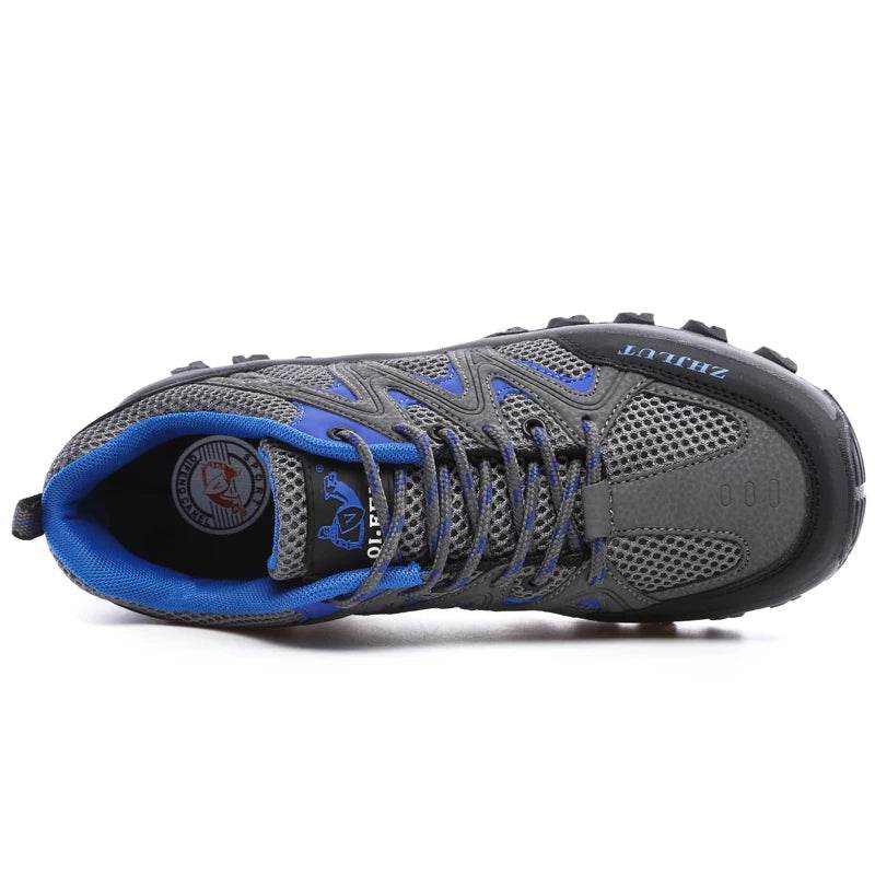 Hiking Shoes Men Women Mesh Sneakers Breathable Fashion Mountain Shoes Boy Spring Autumn Summer Work Shoes Outdoor Trekking - KICKSTART