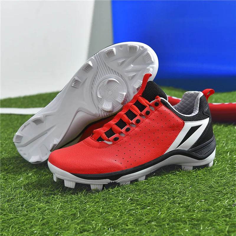 Professional Men's Baseball Shoes Training Long Spikes Softball Shoes Cleats and Turf Practice Shoes Beginners Baseball Sneakers - KICKSTART