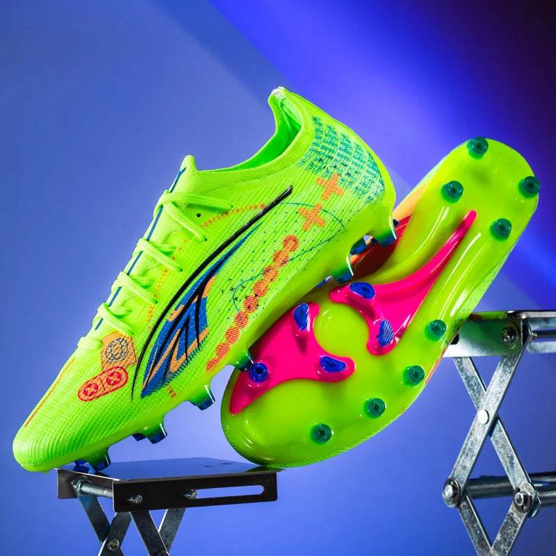 Men TF/AG Soccer Shoes Cleats Grass Training Comfortable Society Sport Wear Sneaker Football Shoes Top Quality Football Boots - KICKSTART