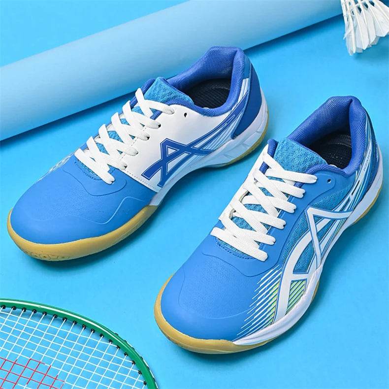 Professional Badminton Shoes Men Women Fashion Purple Badminton Sneakers Non-Slip Table Tennis Shoes Men Indoor Volleyball Shoes - KICKSTART