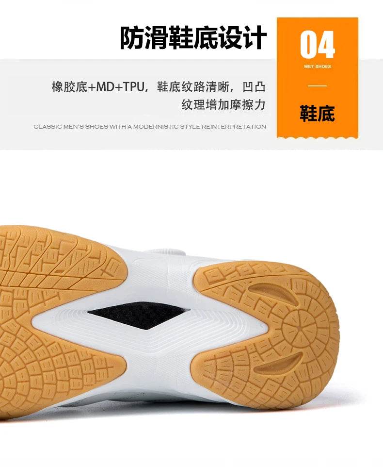 2022 New Volleyball Shoes for Men and Women Comfortable Badminton Training Sports Shoes for Men Tennis Shoes Size 36-46 - KICKSTART