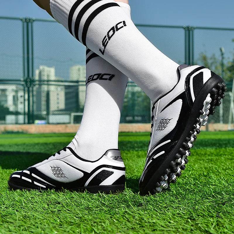 Soccer Shoes Men Turf Football Boots Fashion Firm Ground Studs Anti Slip Boy Sneakers Original Outdoor Field Training Trainers - KICKSTART