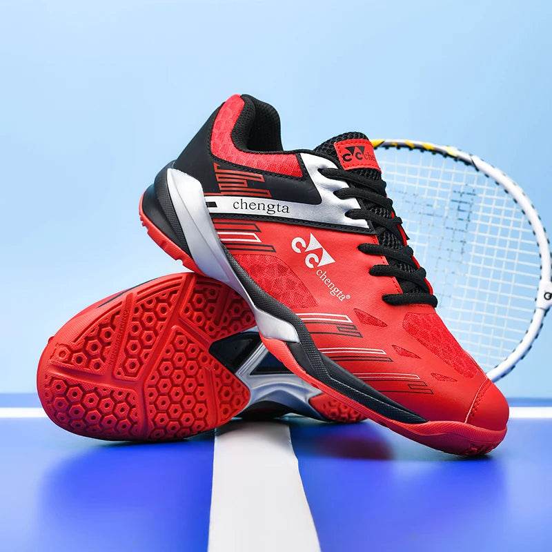 Men Tennis Lightweight Carbon Plate Badminton Training Sport Shoes Outdoor Professional Volleyball Squash Athletic Sneakers - KICKSTART