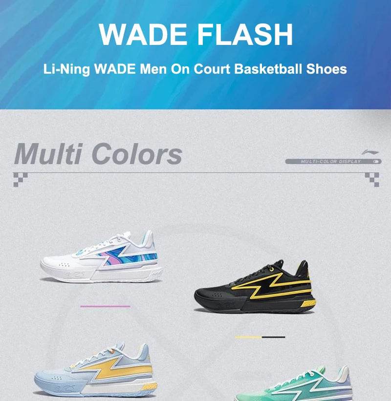 Li-Ning Men WADE GENERATION Z On Court Basketball Shoes Breathable Wearable Cushion LiNing Son of Flash Basic Team Shoes ABPU027 - KICKSTART