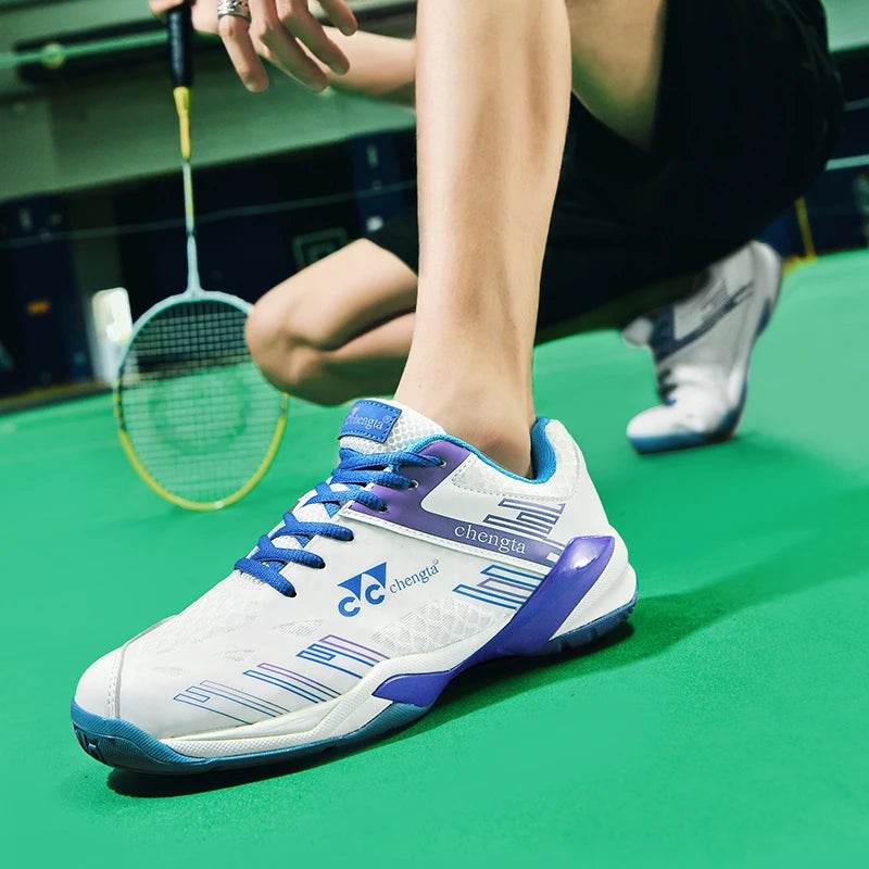 Men Tennis Lightweight Carbon Plate Badminton Training Sport Shoes Outdoor Professional Volleyball Squash Athletic Sneakers - KICKSTART