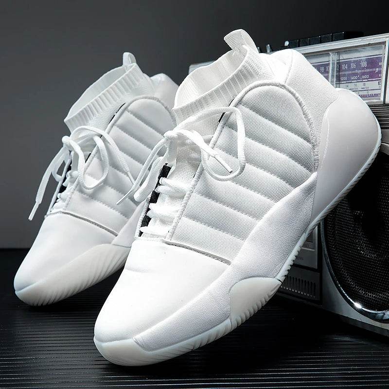 2024 New Men's Basketball Shoes Unisex Cushioning Anti-Friction Sport Shoes Men Light Basketball Sneakers Man High Top Gym Boots - KICKSTART